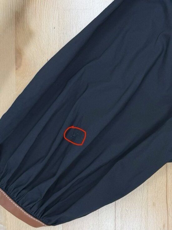 Staud Black Whiskey Vincent Midi Shirt Dress size XS Faux Leather Trim $275 - Picture 10 of 10